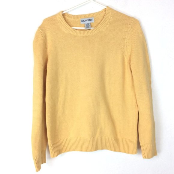 Cabin Creek Sweaters - Yellow Cabin Creek Crewneck Sweater